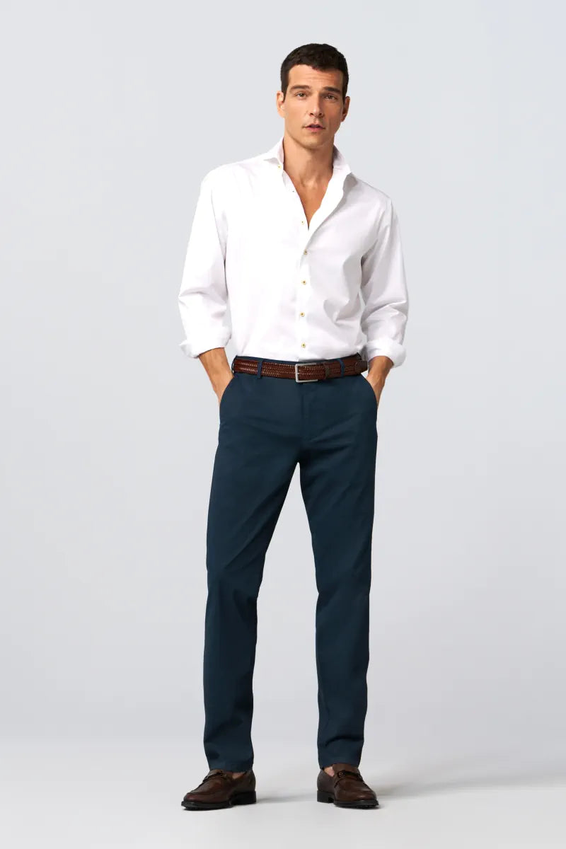 MEYER - Cintura in pelle elasticizzata - 38 Marrone