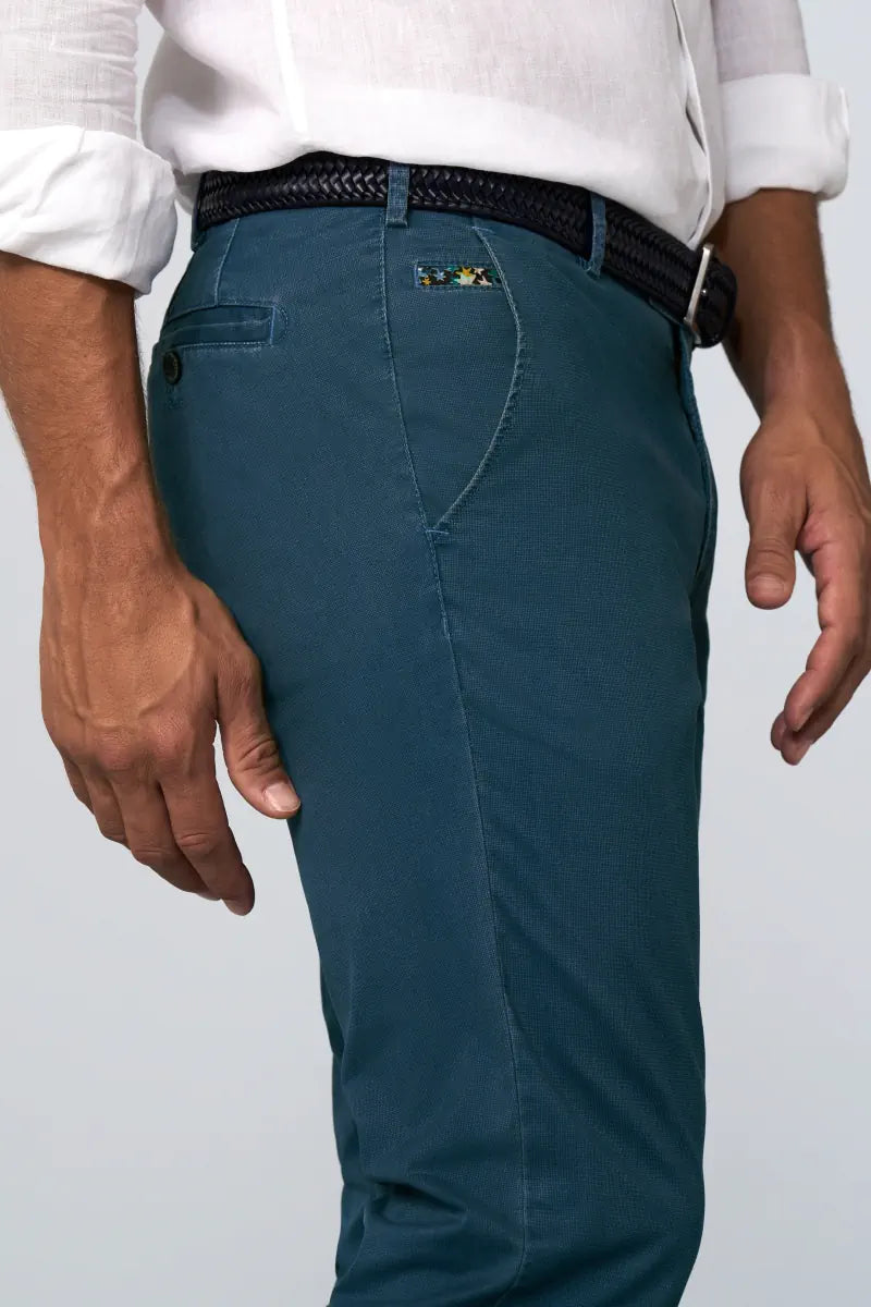 MEYER - Cintura in pelle elasticizzata - 19 Blu