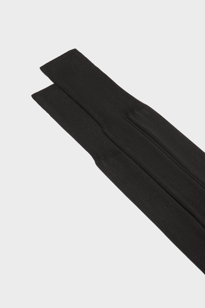 BRESCIANI - CALZA CORTA IN SETA - NERO