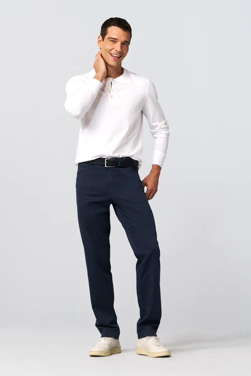 MEYER - Cintura in pelle elasticizzata - 19 Blu
