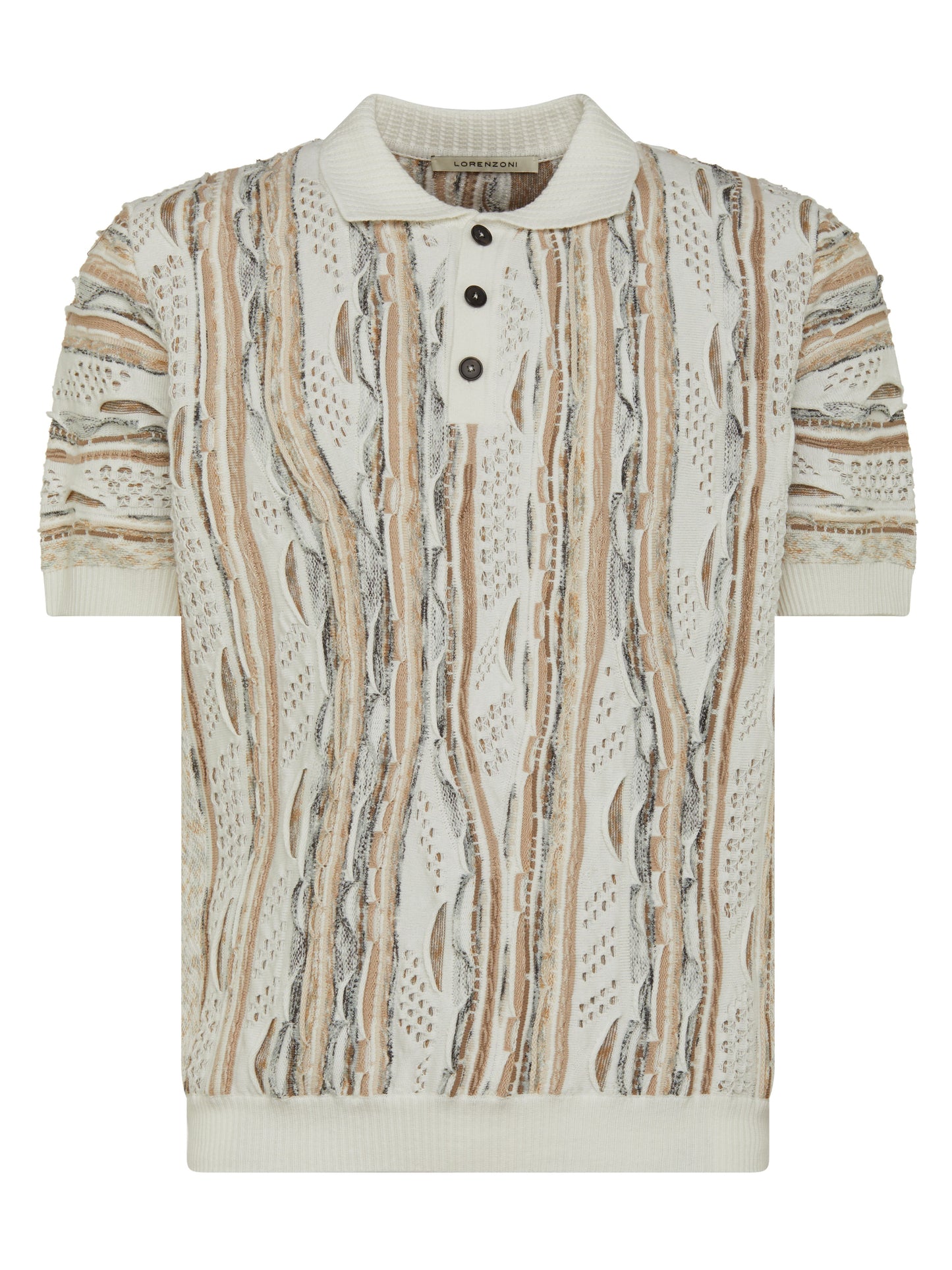 Montechiaro - Gold Polo Bottoni M/C - 321 Beige