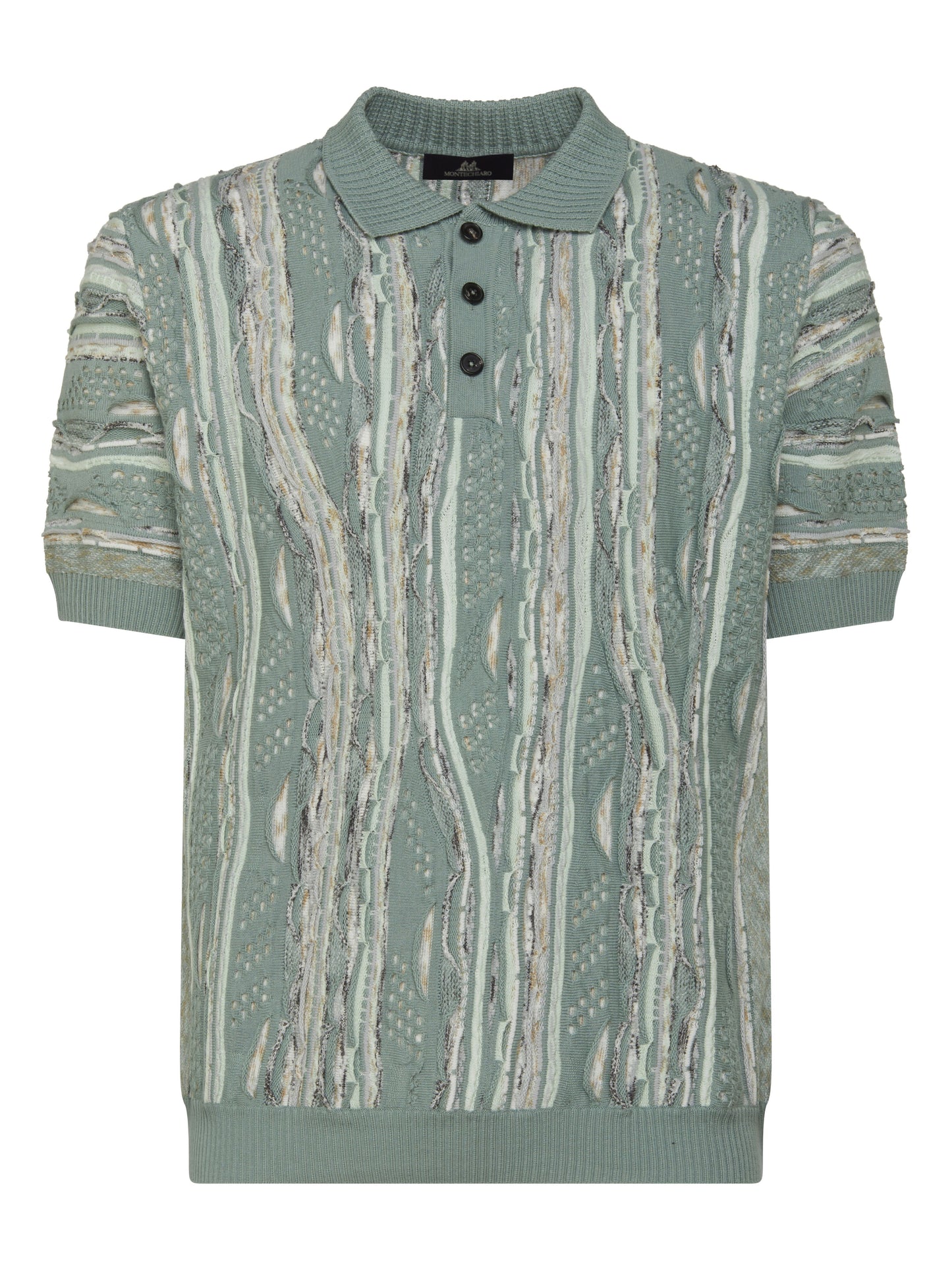 Montechiaro - Gold Polo Bottoni M/C - 502 Verde