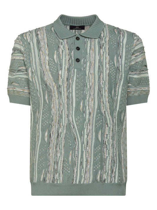 Montechiaro - Gold Polo Bottoni M/C - 502 Verde