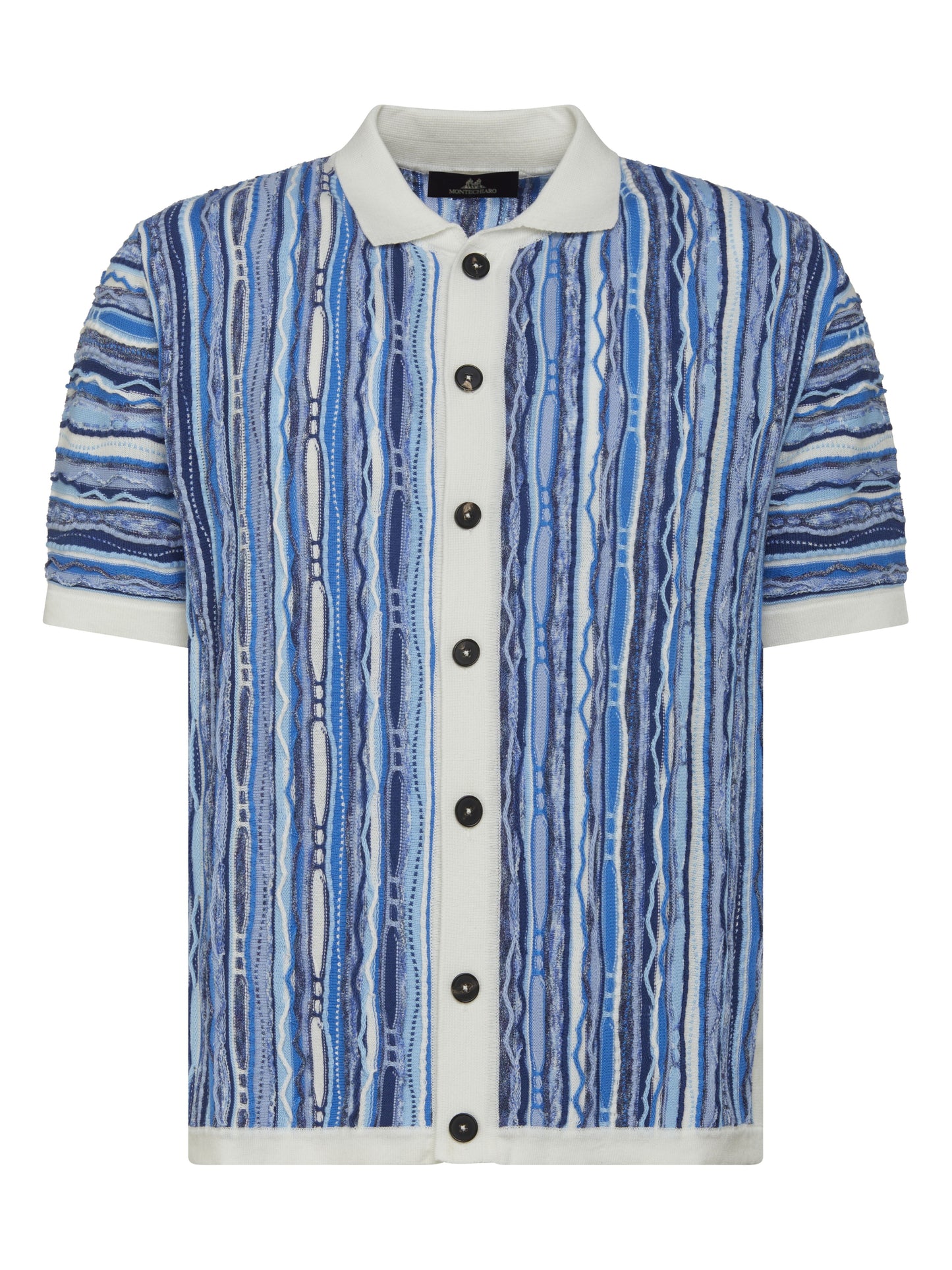 Montechiaro - Gold Polo Camicia Bottoni M/C - 400 Sky