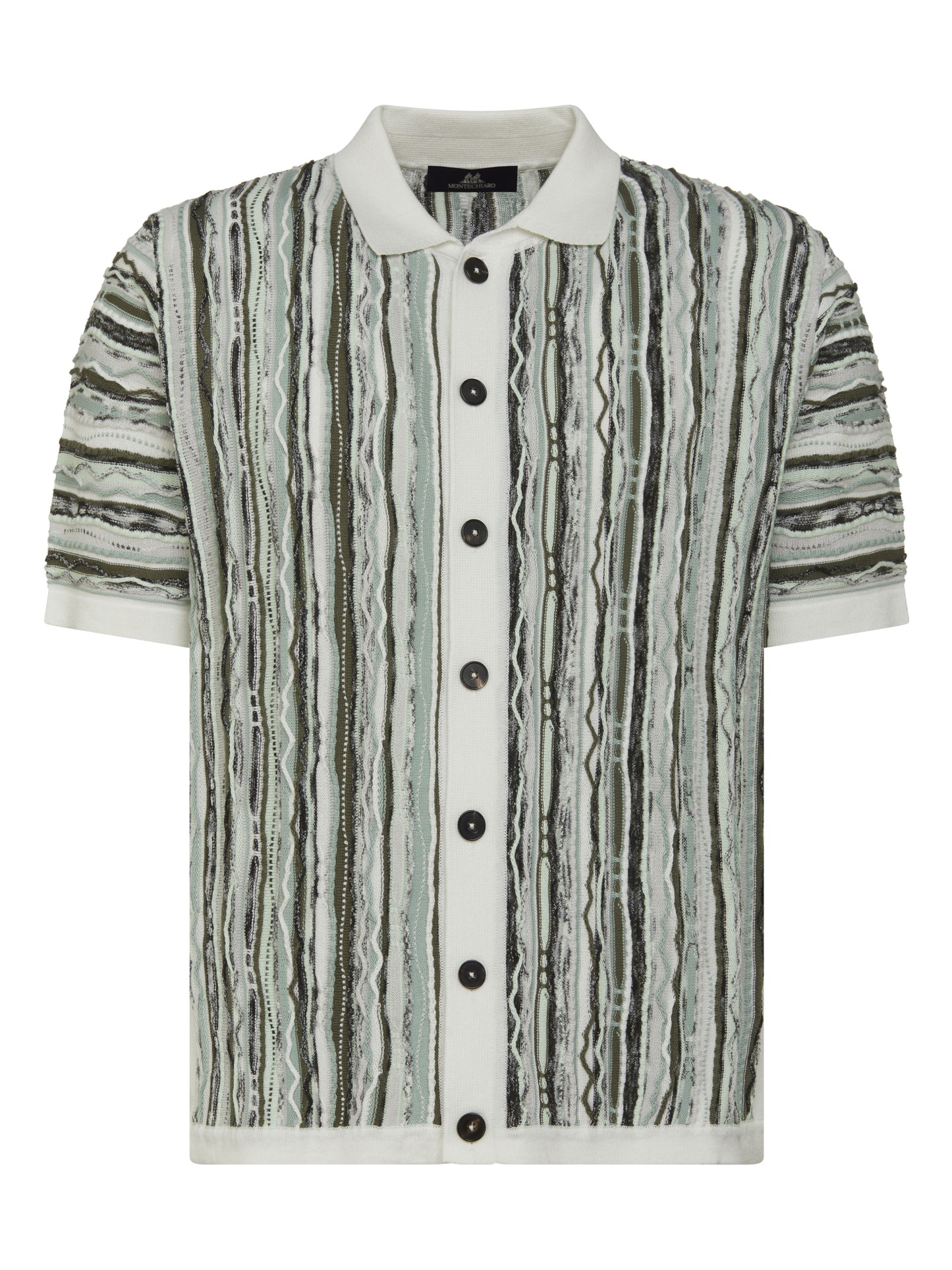 Montechiaro - Gold Polo Camicia Bottoni M/C - 550 Verde