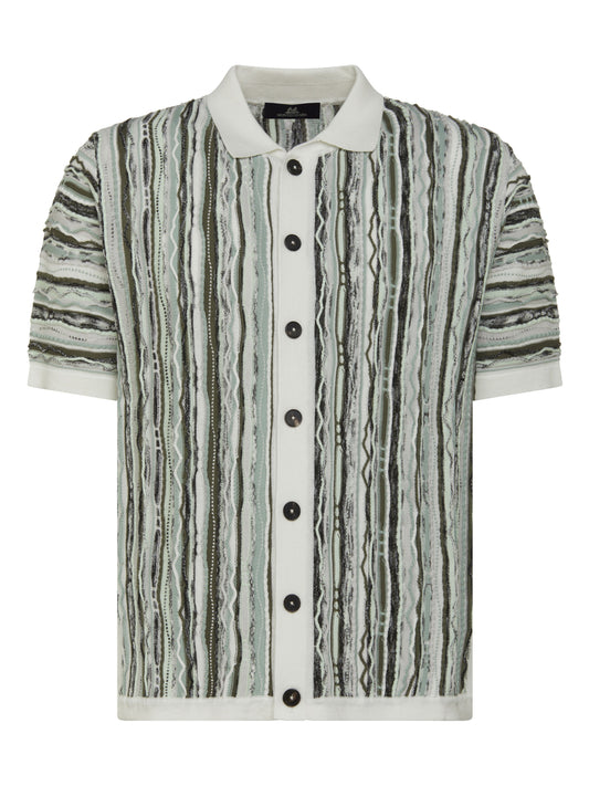 Montechiaro - Gold Polo Camicia Bottoni M/C - 550 Verde