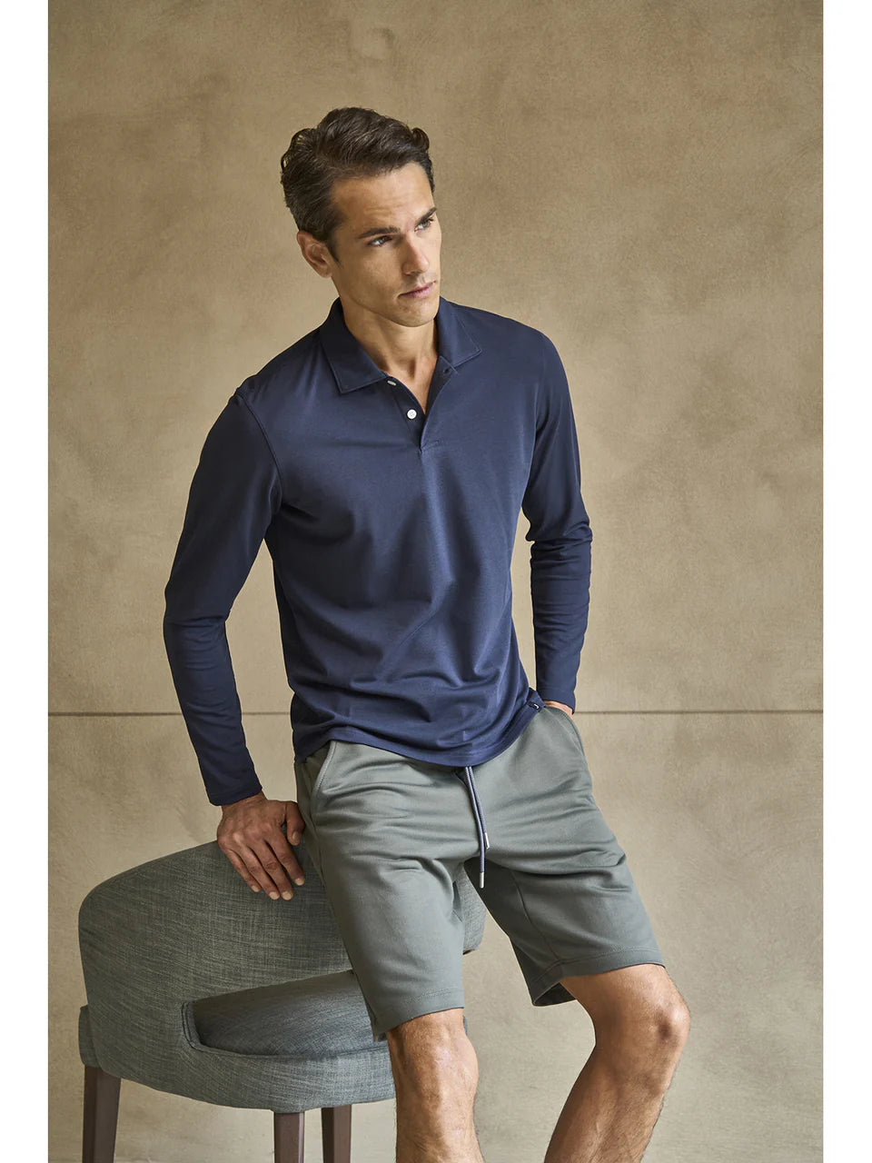 JULIPET - Manhattan Polo Manica Lunga - 103 Blu