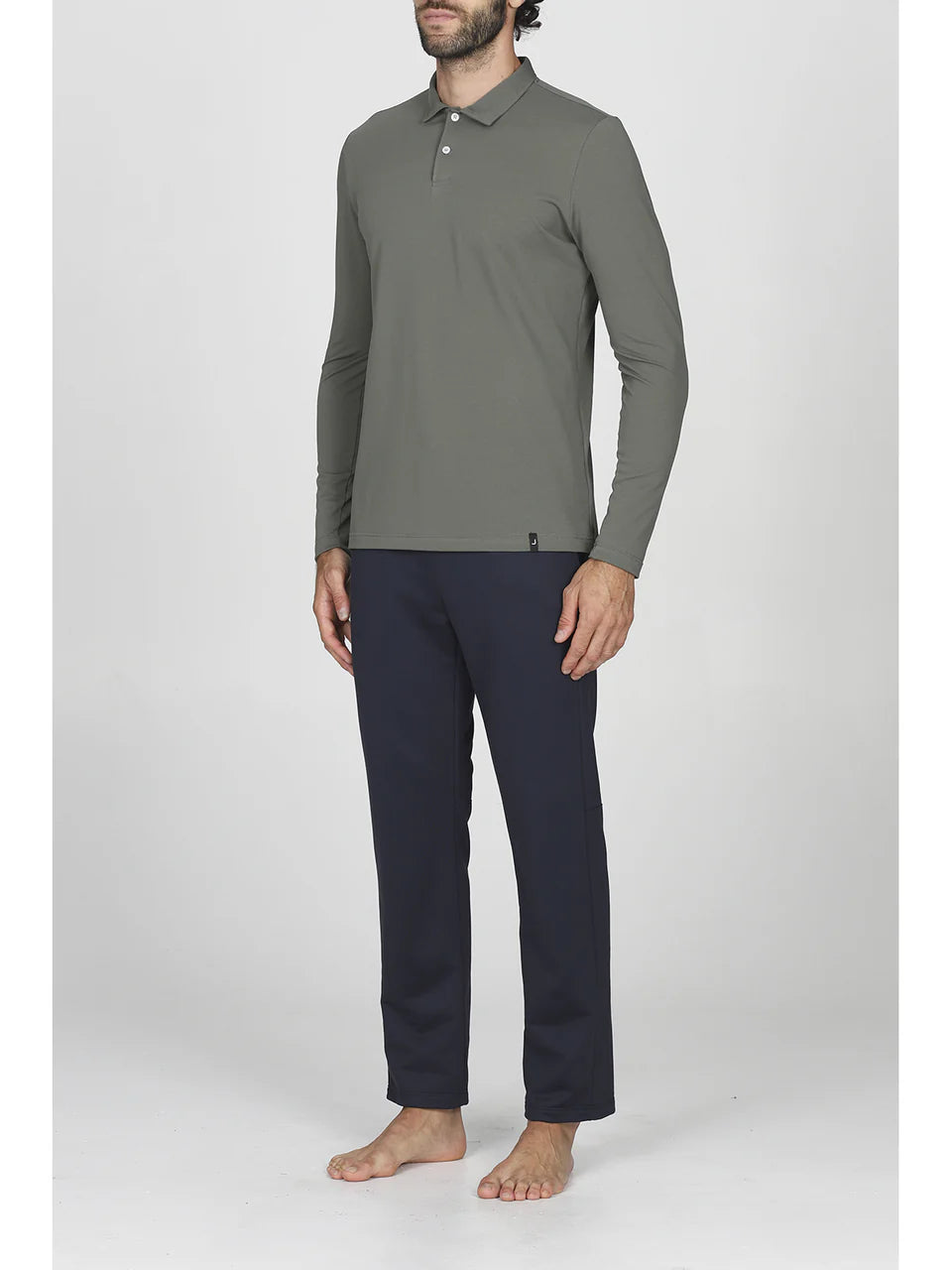 JULIPET - Manhattan Polo Manica Lunga - 589 Militare
